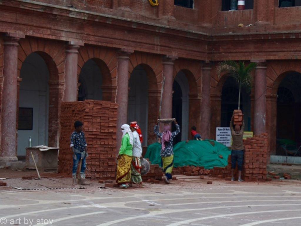 Workers at the Partition Museum, Amritsar