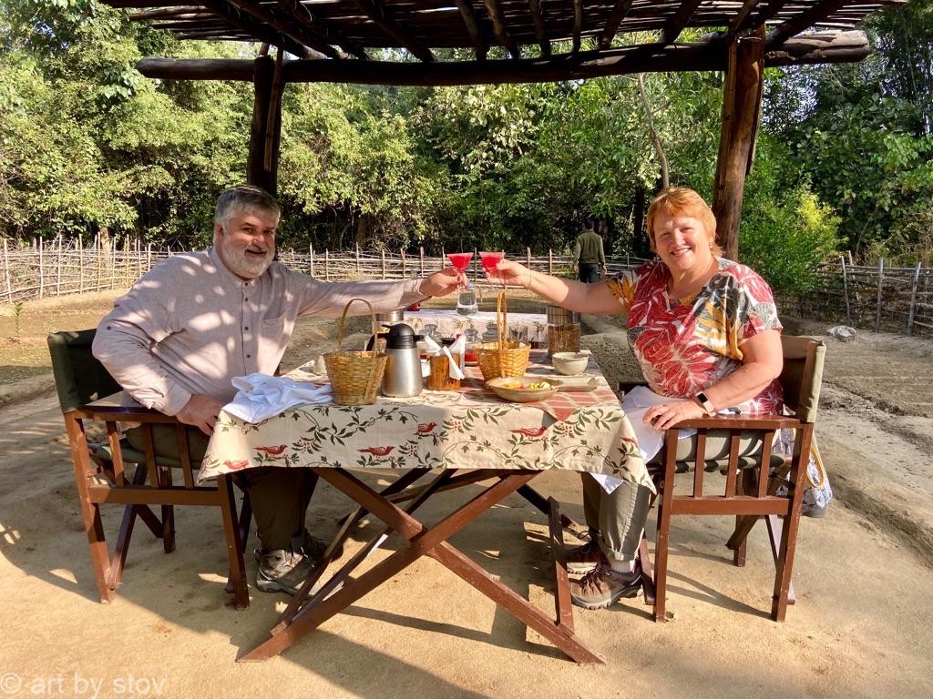 Breakfast in the jungle