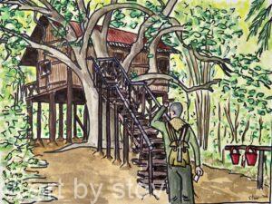 Sketch me at Treehouse Hideaway, Tala, Bandhavgarh